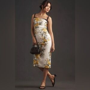 NWT! Anthropologie Maeve Sleeveless Square-Neck Column Midi Dress - Size 24🚦